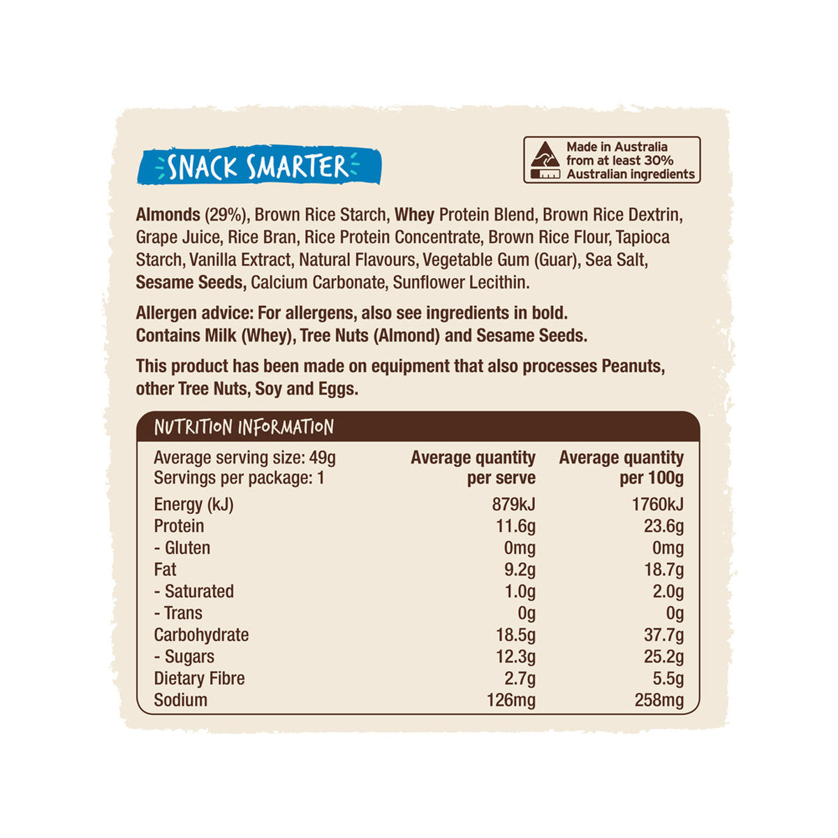 Bounce Protein Balls Almond 49g x 12 Display Better Nutrition Store