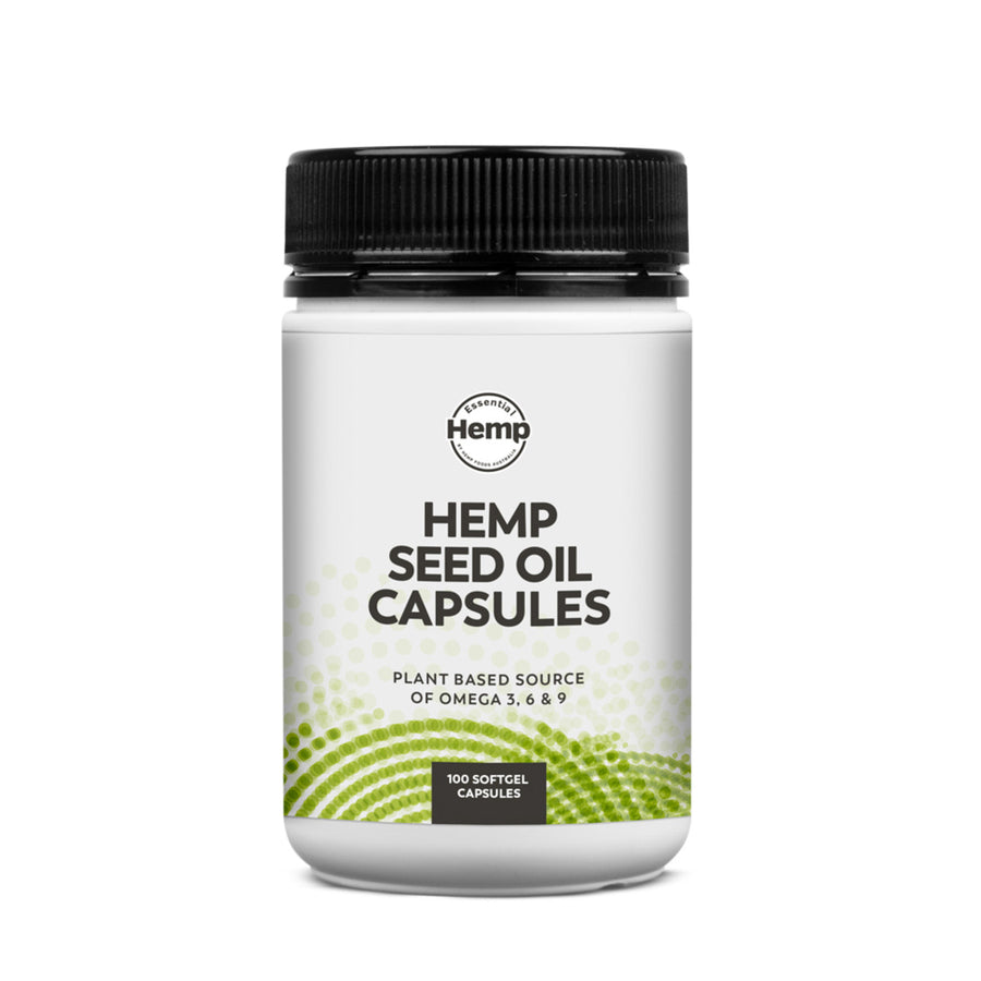 Hemp Essential Hemp Seed Oil Capsules 100 Softgel Capsules