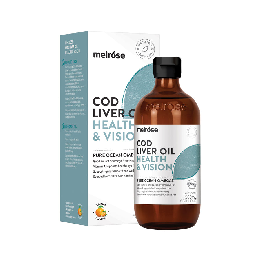 Melrose Cod Liver Oil Health and Vision 500ml
