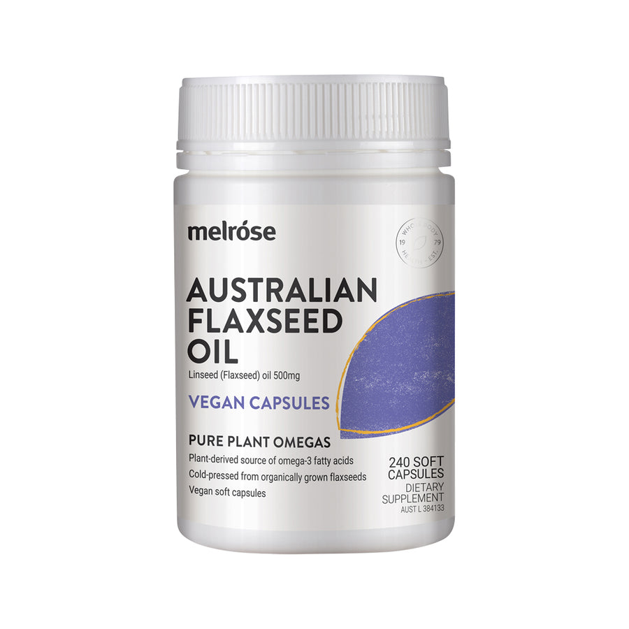 Melrose Flaxseed Oil Australian Vegan Capsules 240vc