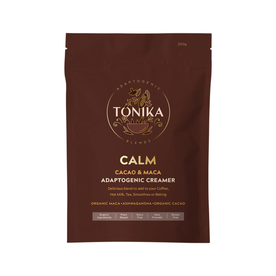 Adaptogenic Blends Tonika Calm Cacao and Maca Adaptogenic Creamer 200g