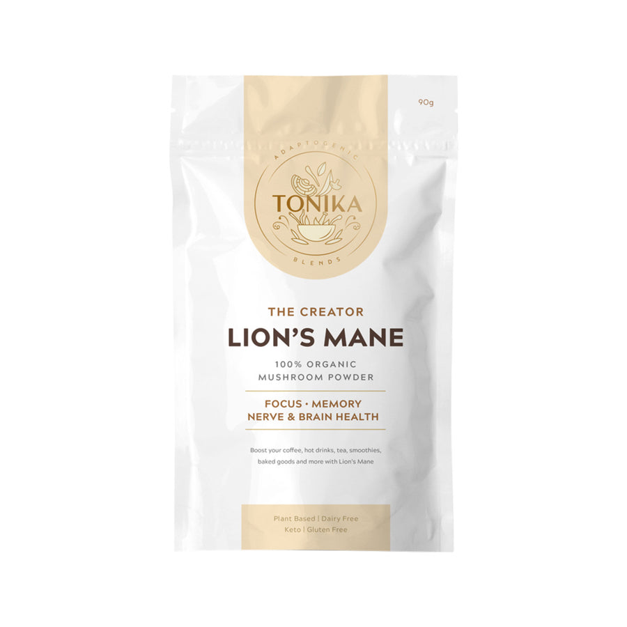 Tonika Adaptogenic Blends The Creator Lion's Mane Organic Mushroom Powder 90g
