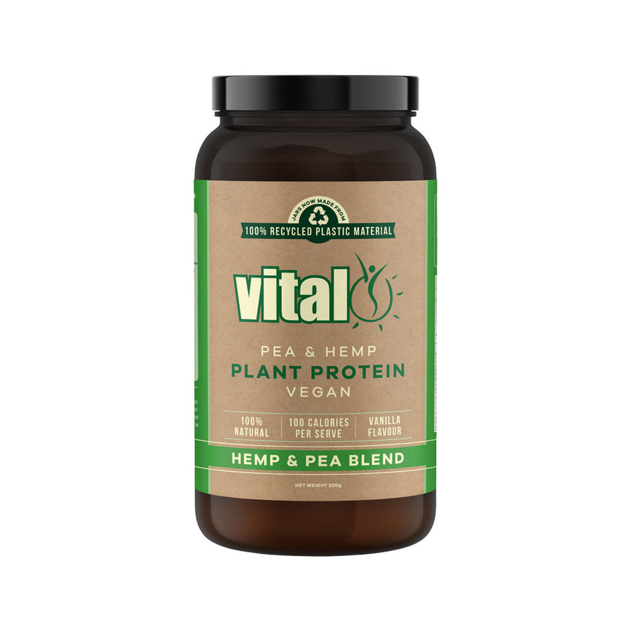Martin and Pleasance Vital Plant Protein Hemp and Pea Blend Vanilla Flavour 500g