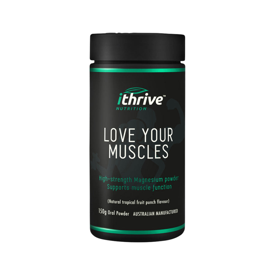 iThrive Nutrition Love Your Muscles Natural Tropical Fruit Punch Flavor 150g Oral Powder