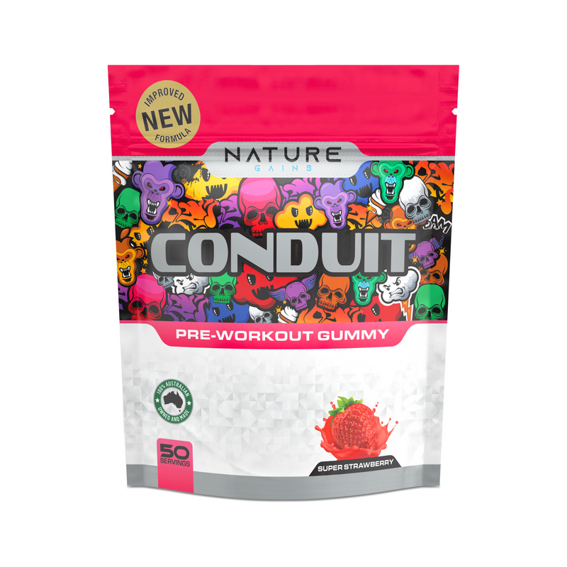 Supercharge your workout with Conduit Pre-Workout Gummies!