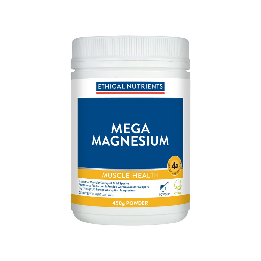 ETHICAL NUTRIENTS MEGA MAGNESIUM POWDER CITRUS 450G