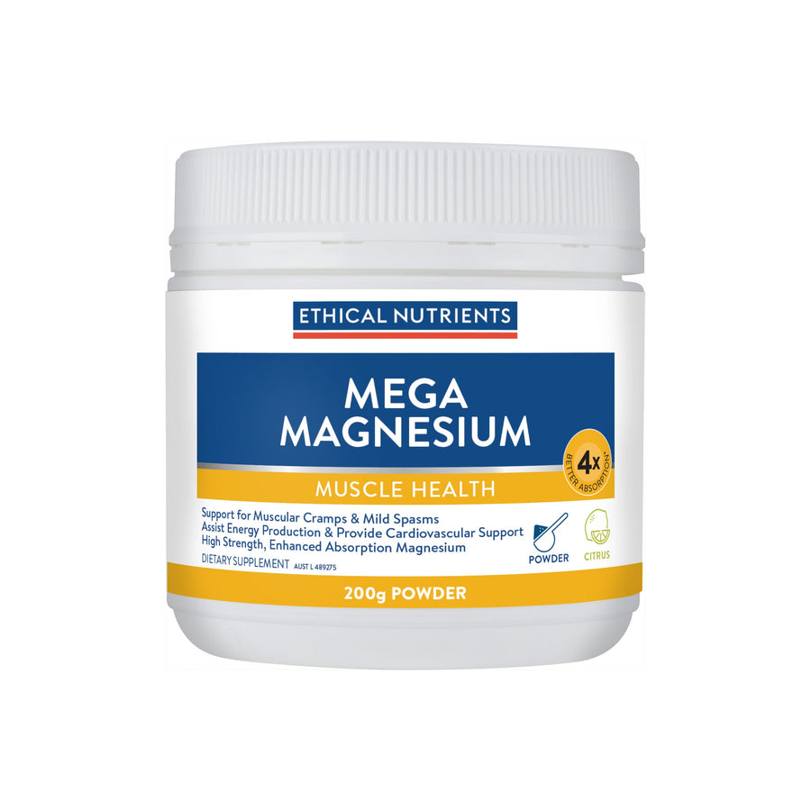 ETHICAL NUTRIENTS MEGA MAGNESIUM POWDER CITRUS 200G