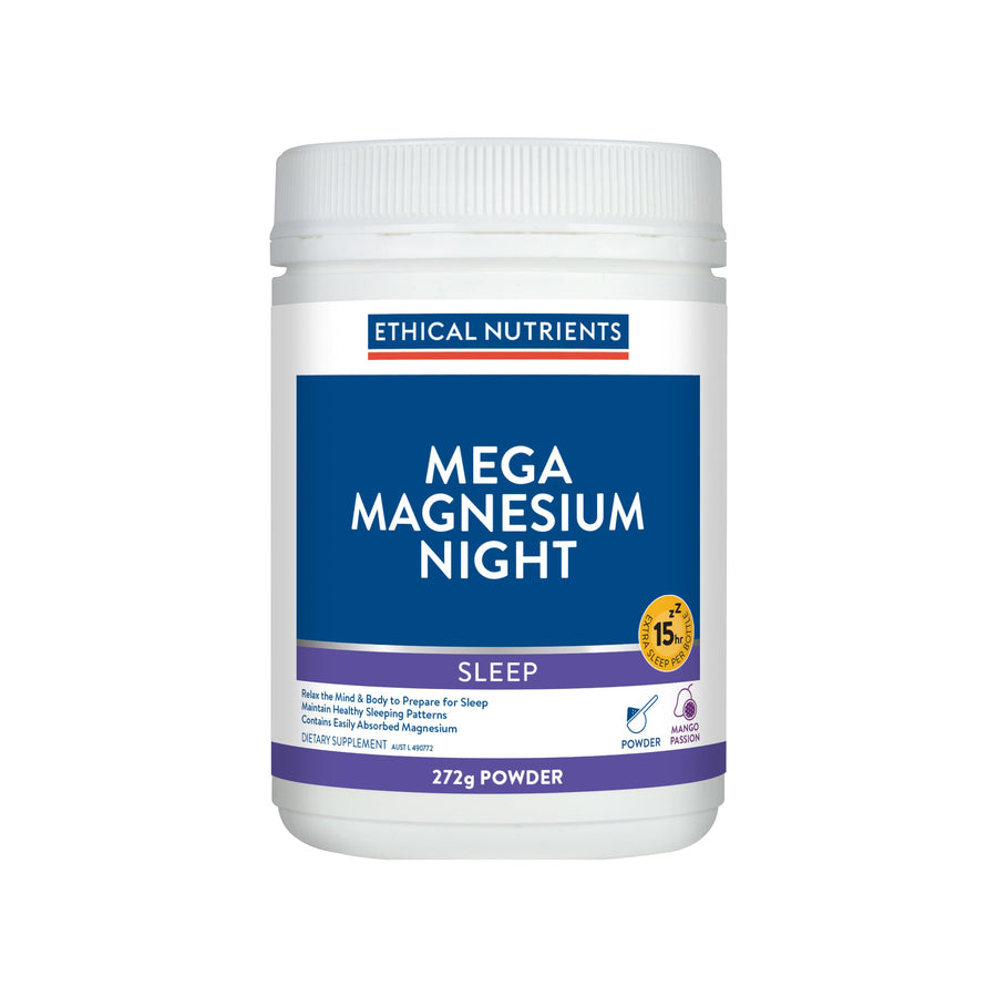 ETHICAL NUTRIENTS MEGA MAGNESIUM NIGHT MANGO PASSION 272G