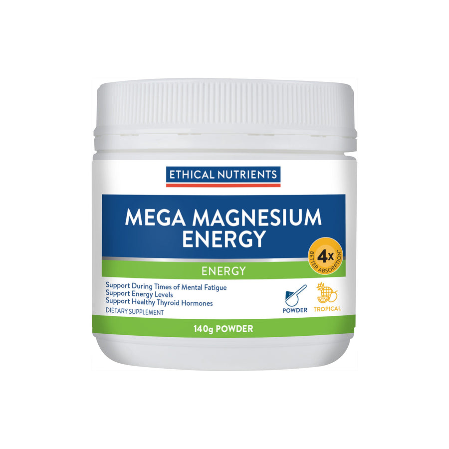 ETHICAL NUTRIENTS MEGA MAGNESIUM ENERGY TROPICAL 140G