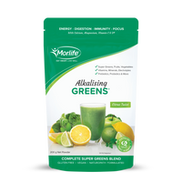 MORLIFE ALKALISING GREENS CITRUS TWIST 200G