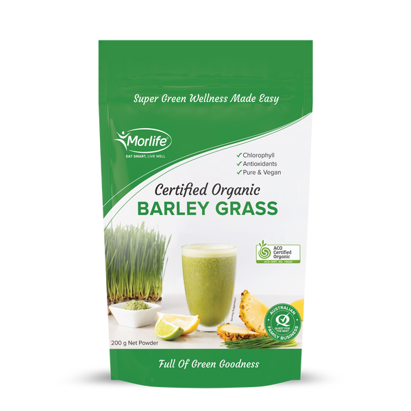 MORLIFE ORGANIC BARLEY GRASS 200G
