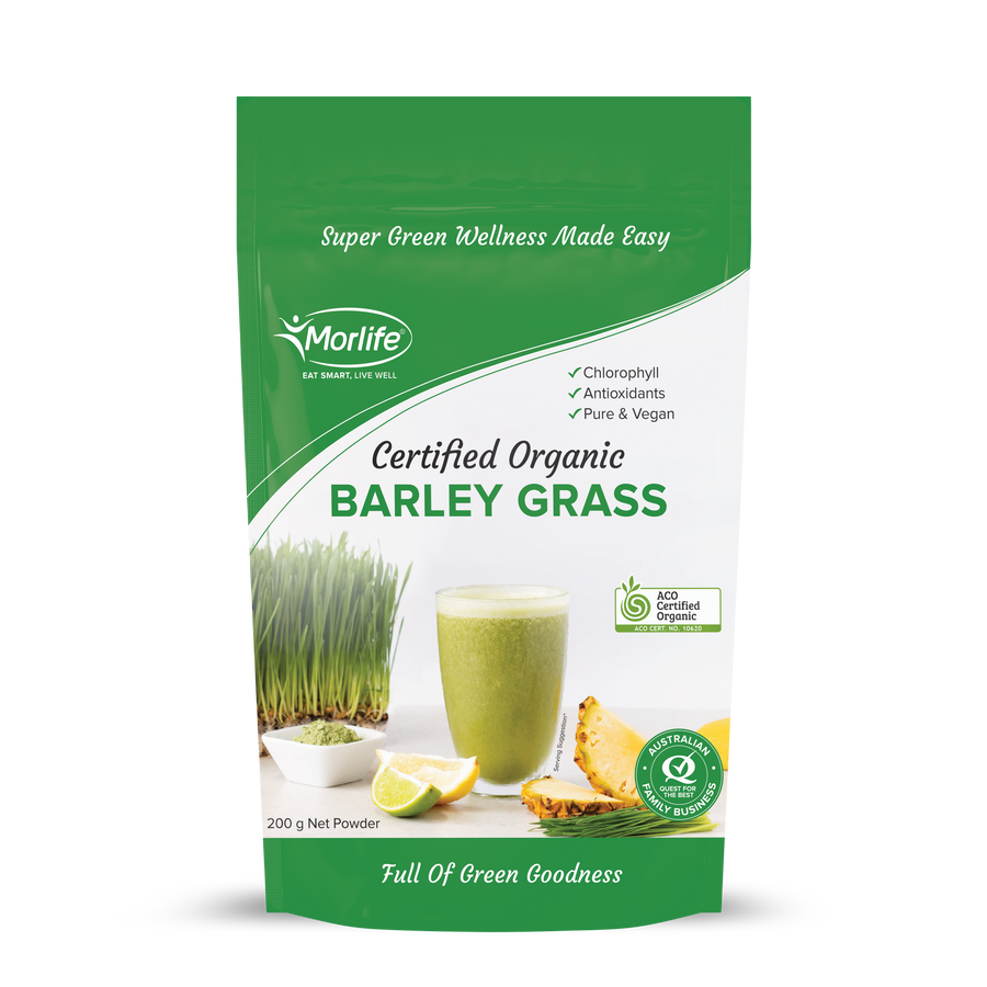 MORLIFE ORGANIC BARLEY GRASS 200G