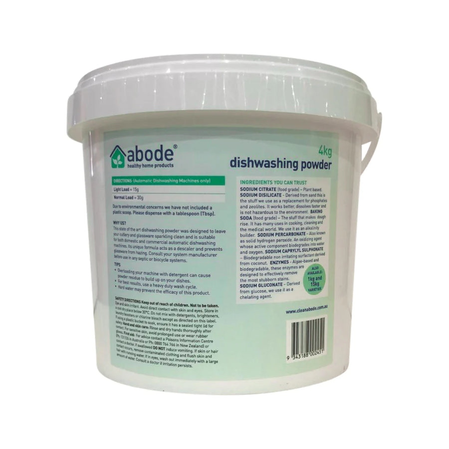 Abode Dishwashing Powder Auto 4kg