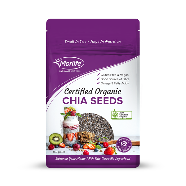 Morlife Organic Chia Seeds 150g