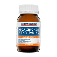 ETHICAL NUTRIENTS MEGA ZINC 40MG VITAMIN C ORANGE 95G