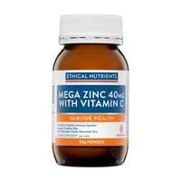 ETHICAL NUTRIENTS MEGA ZINC 40MG VITAMIN C RASPBERRY 95G