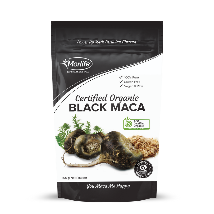 Morlife Organic Black Maca Powder 100g