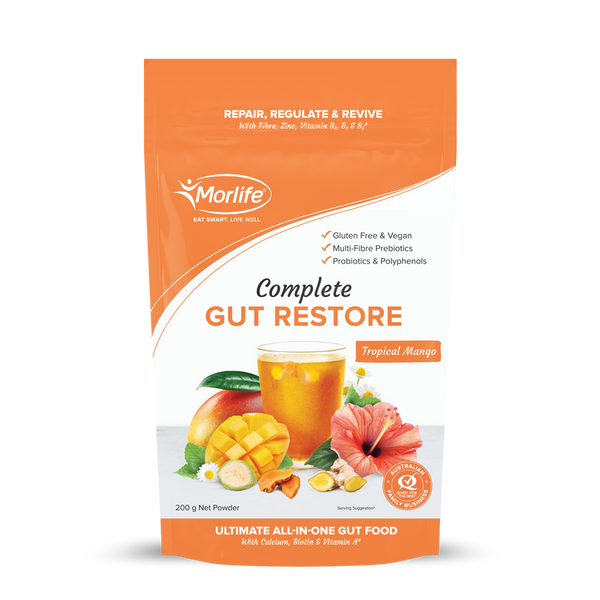 Morlife Complete Gut Restore Tropical Mango 200g