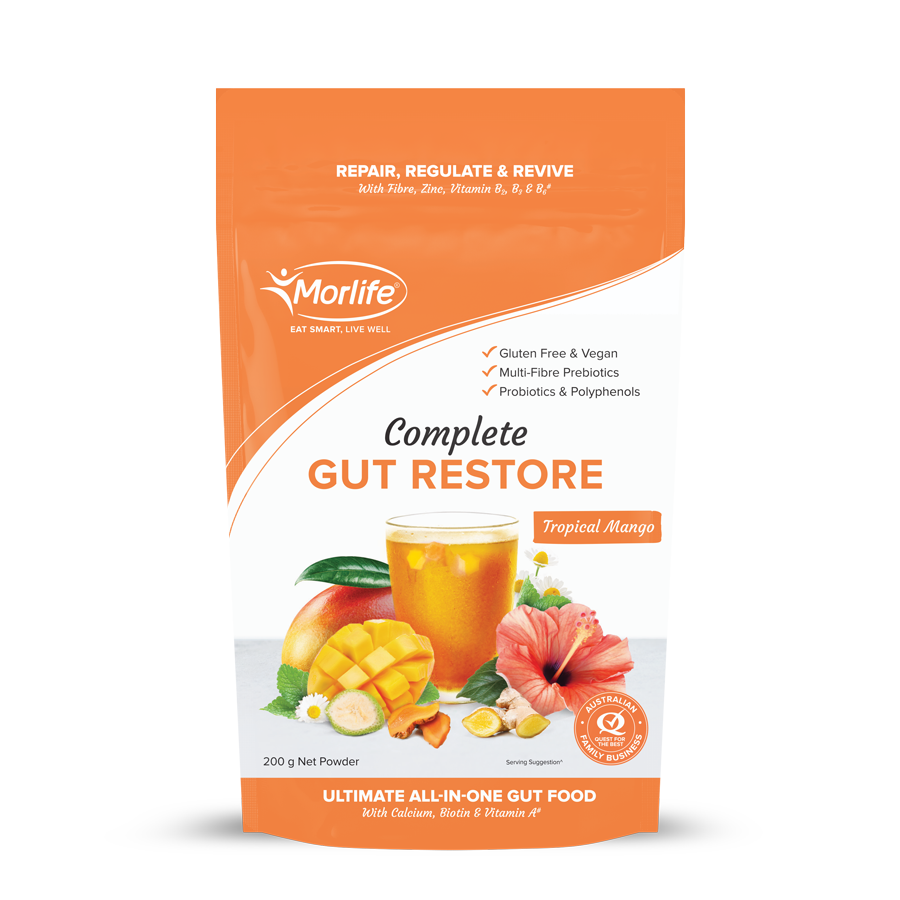 Morlife Complete Gut Restore Tropical Mango 200g