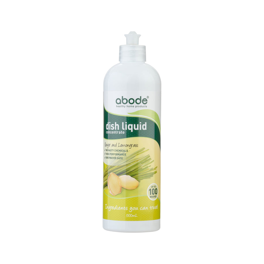 Abode Dish Liquid Concentrate Ginger Lemongrass 500ml