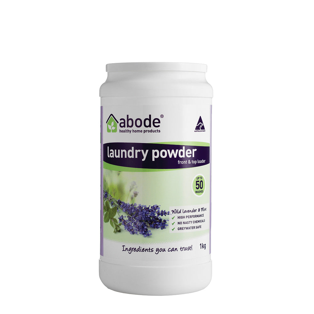 Abode Laundry Powder (Front Top) Wild Lavender Mint 1kg