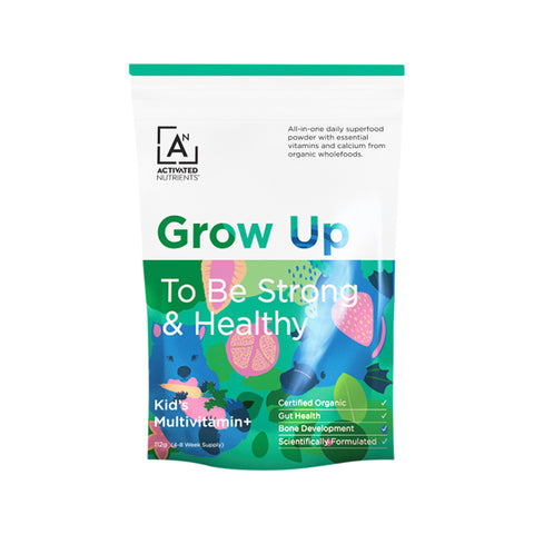 Activated Nutrients Organic Grow Up Kids Superfood Multivitamin+ (To Be Strong & Healthy) 112g