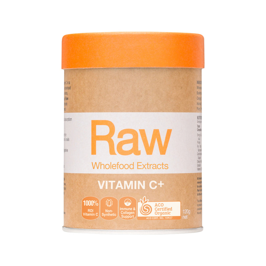 Amazonia Raw Wholefood Extracts Organic Vitamin C+ (Passionfruit Flavour) 120g
