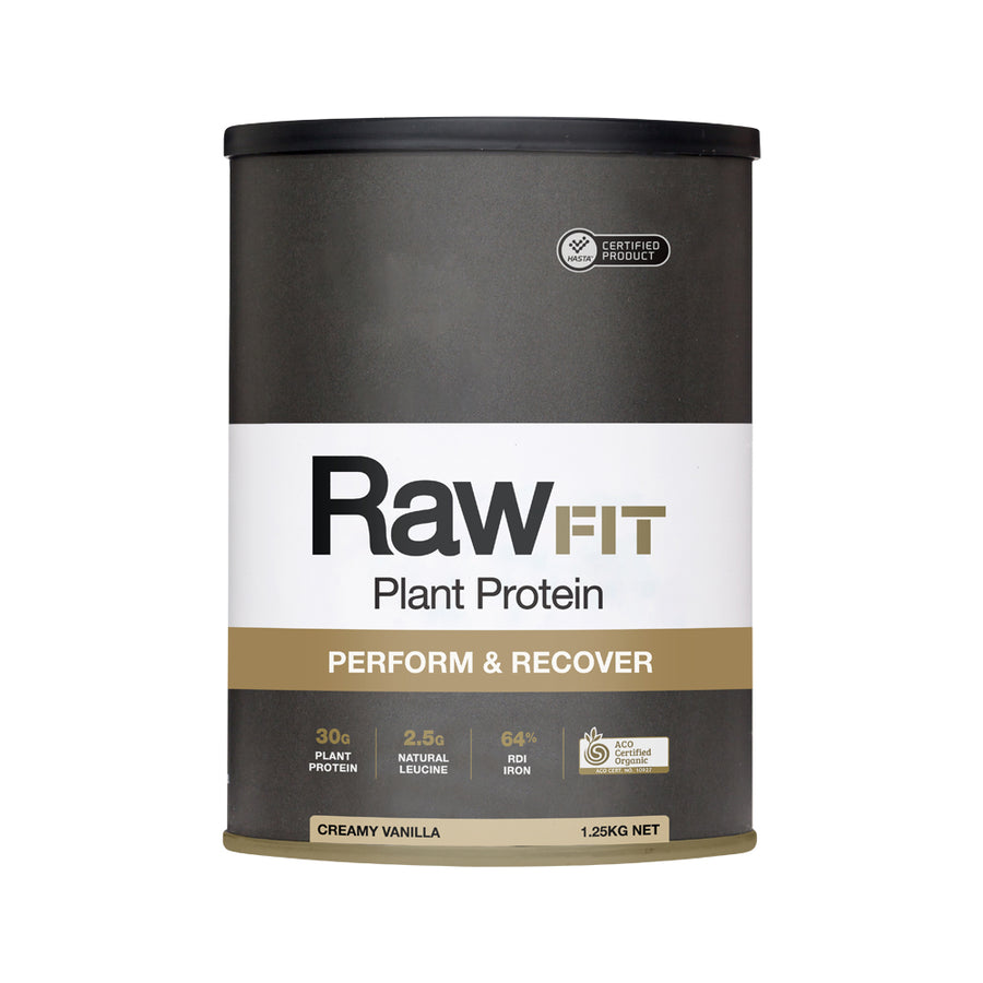 RawFIT Protein Org Perform Recover Crmy Vanilla 1.25kg