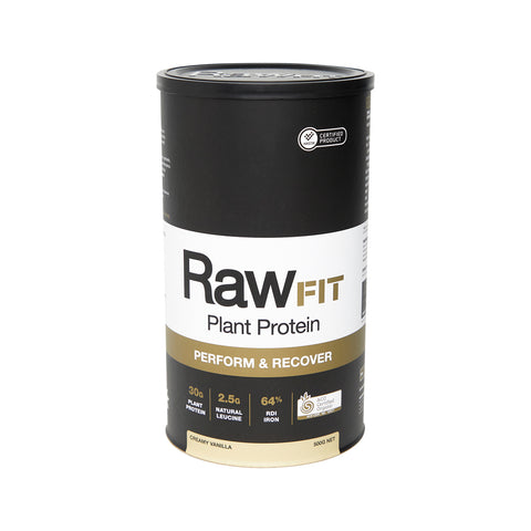 RawFIT Protein Org Perform Recover Crmy Vanilla