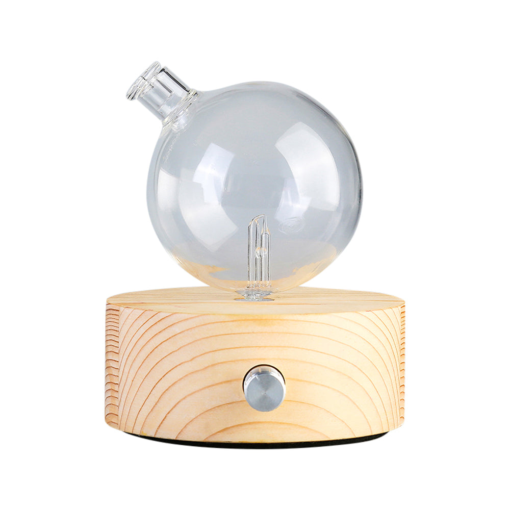 Court Nebuliser  Wooden Base Geometry Round