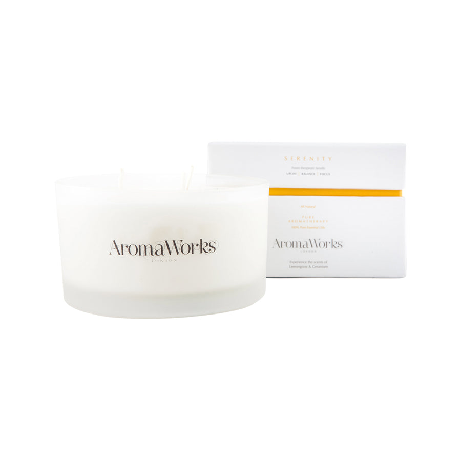 AromaWorks Candle (3 Wick) Serenity Large 400g