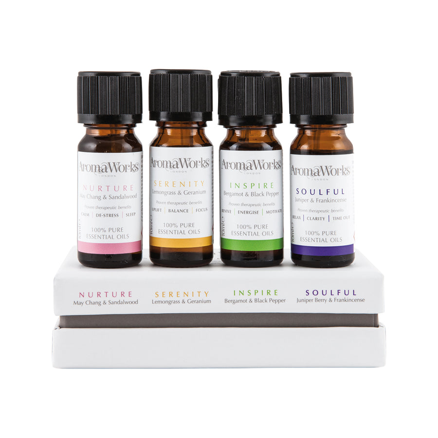 AromaWorks Gift Set Essential Oil Blend Signature (Mixed) 10ml x 4 Pack