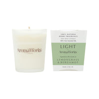 AromaWorks Light Candle Lemongrass and Bergamot Small 75g
