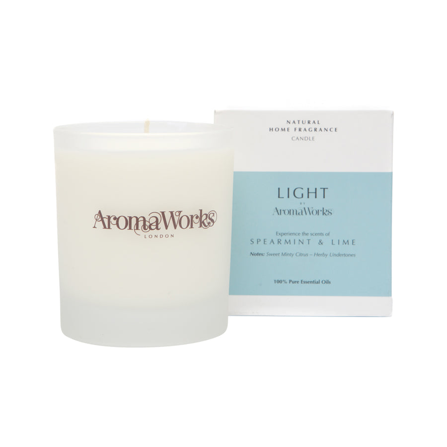 Light Candle Spearmint and Lime Medium