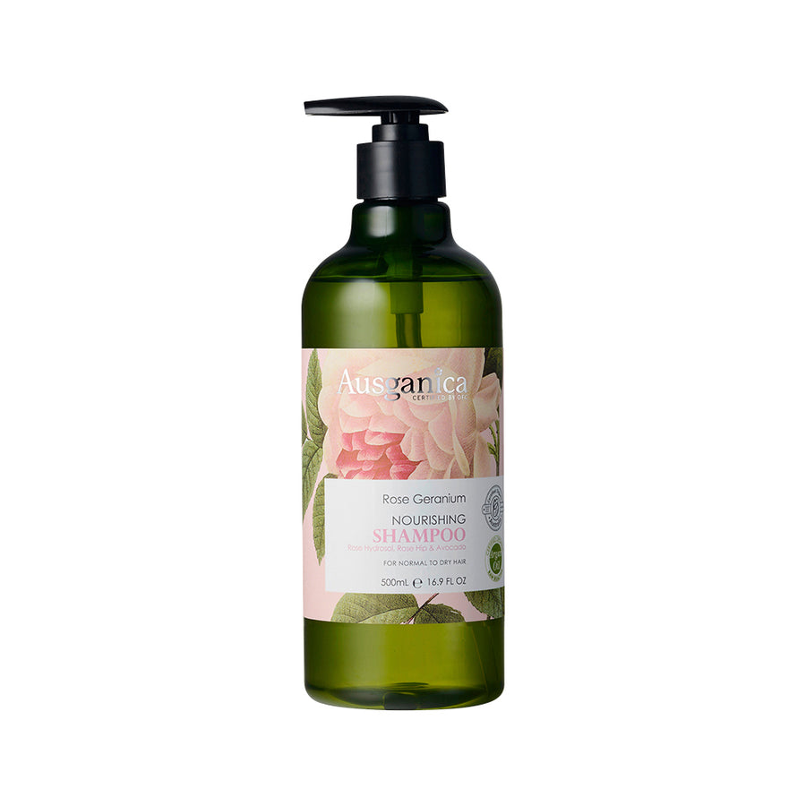Ausganica Org Shampoo Rose Geranium Nourishing 500ml