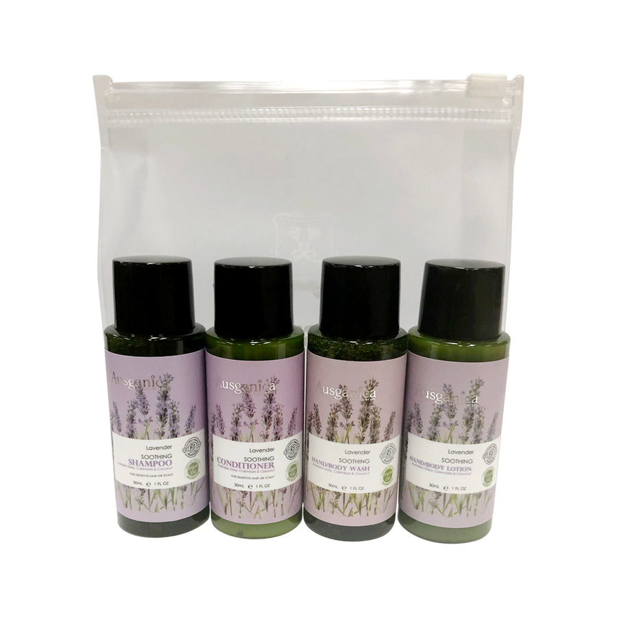 Ausganica Org Travel Kit Hair and Body Lavender 30ml x 4 Pack