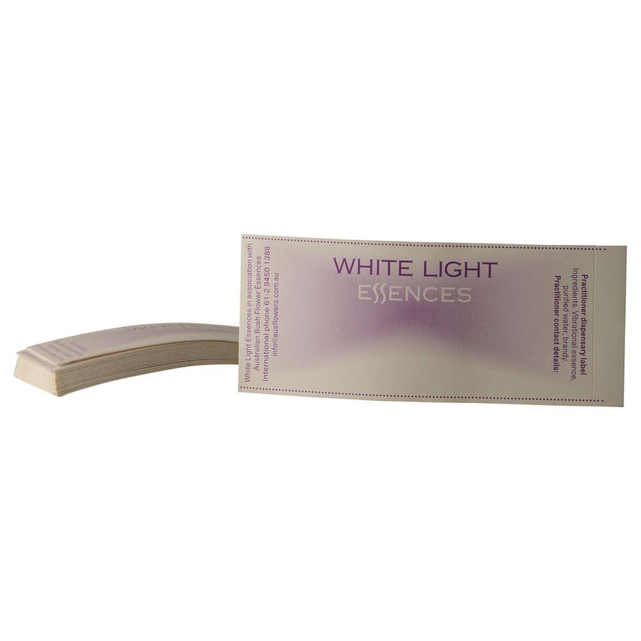 Australian Bush White Light Essence Labels x 25 Pack