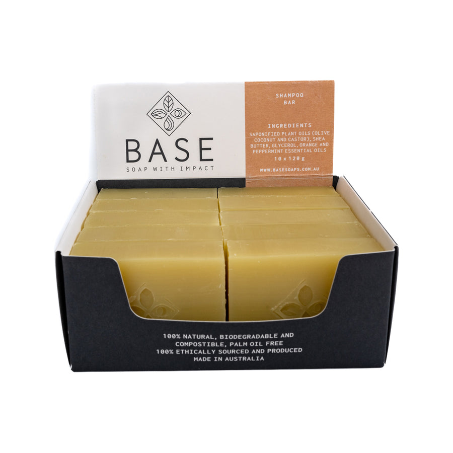 Base Bar Shampoo (Raw Bar) 120g x 10 Disp