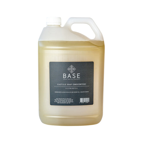 Base Hand Wash Castile Soap (Unscented) Refill 5L