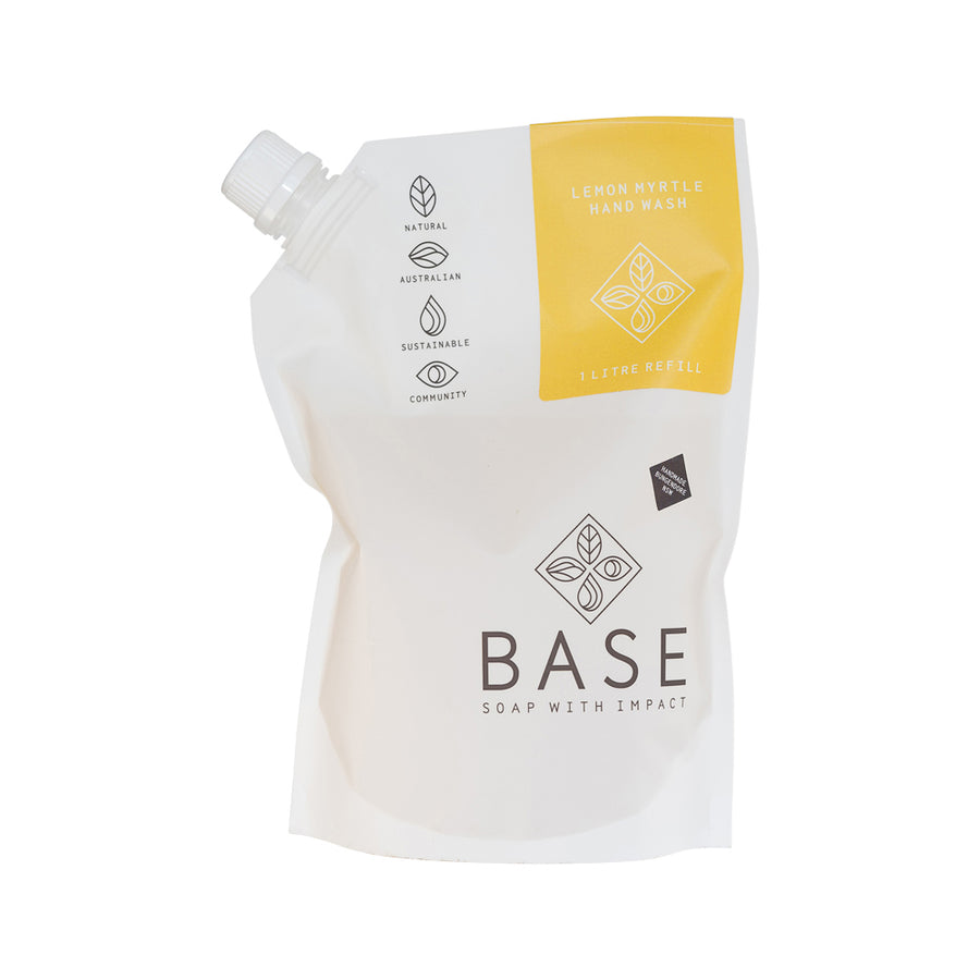 Base Hand Wash Lemon Myrtle Refill 1L