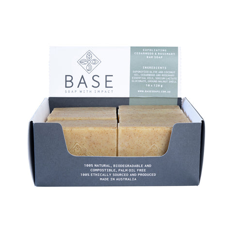 Soap Bar Exfoliating Cedarwood Rosemary (Raw Bar)