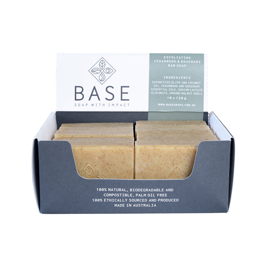 Soap Bar Exfoliating Cedarwood Rosemary (Raw Bar)