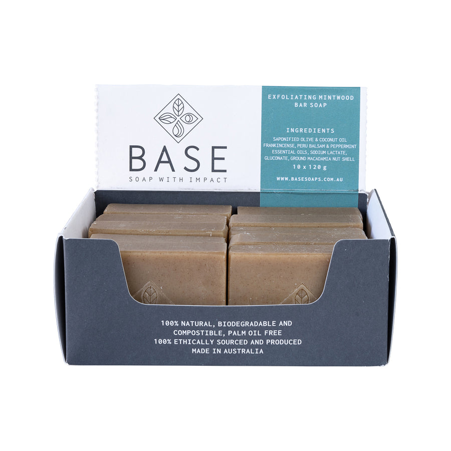 Soap Bar Exfoliating Mintwood (Raw Bar)