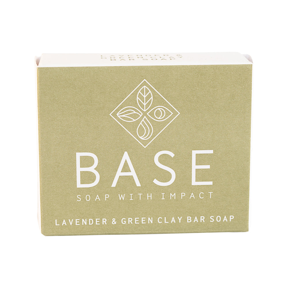 Base Soap Bar Lavender and Green Clay (Boxed) 120g