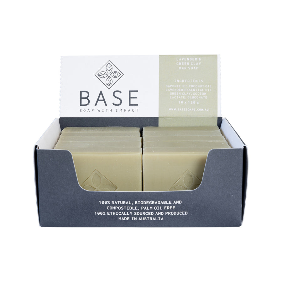 Soap Bar Lavender and Green Clay (Raw Bar)