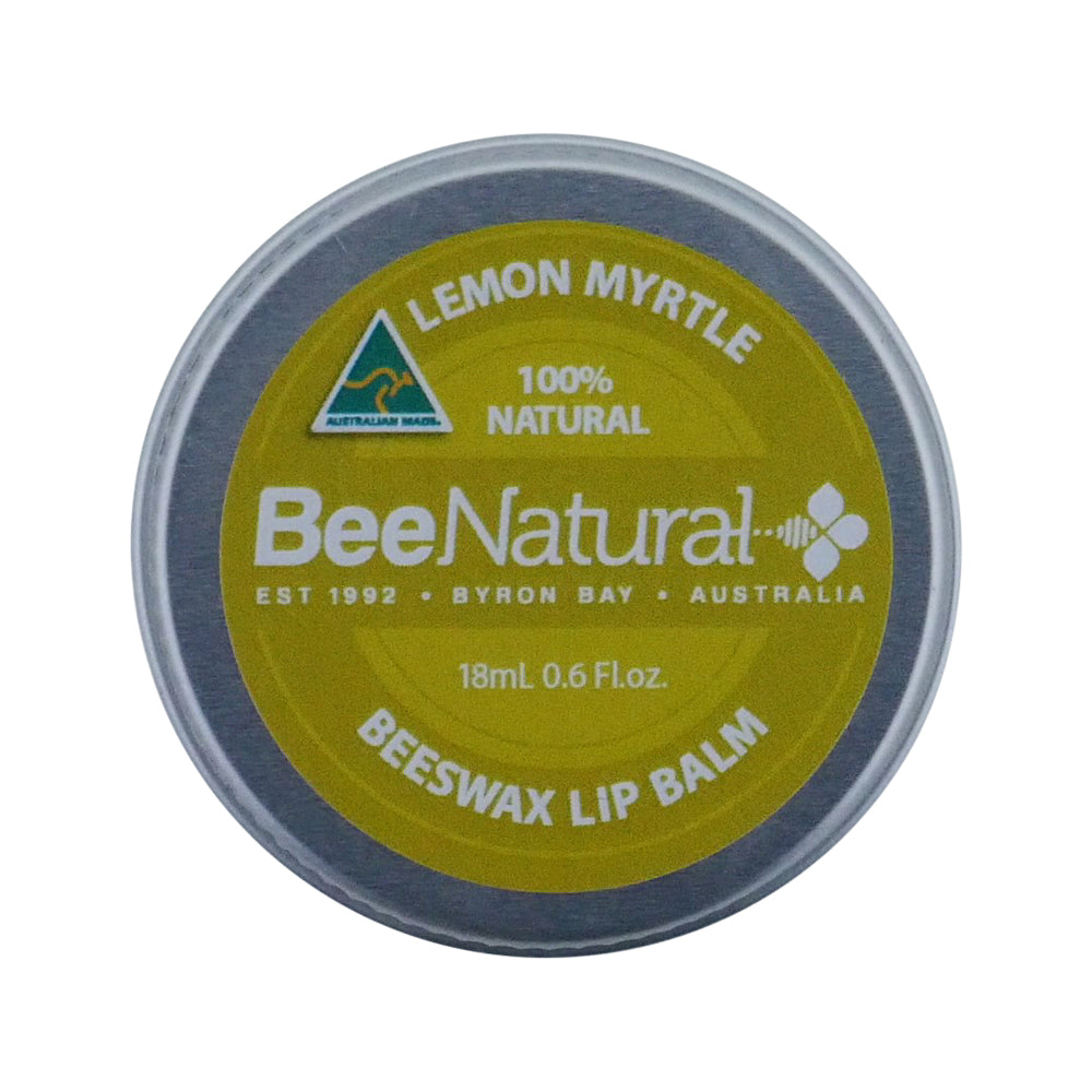 Bee Natural Lip Balm Tin Lemon Myrtle 18ml