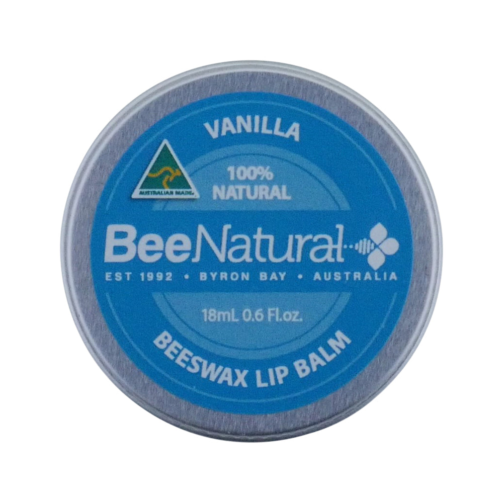 Bee Natural Lip Balm Tin Vanilla
