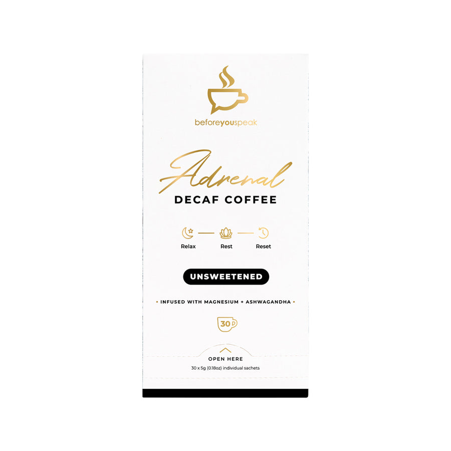 Before You Speak Coffee Decaf Adrenal Unsweetened 5g x 30 Pack