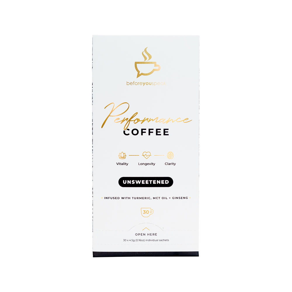 Before You Speak Coffee Performance Unsweetened 4.5g x 30 Pack