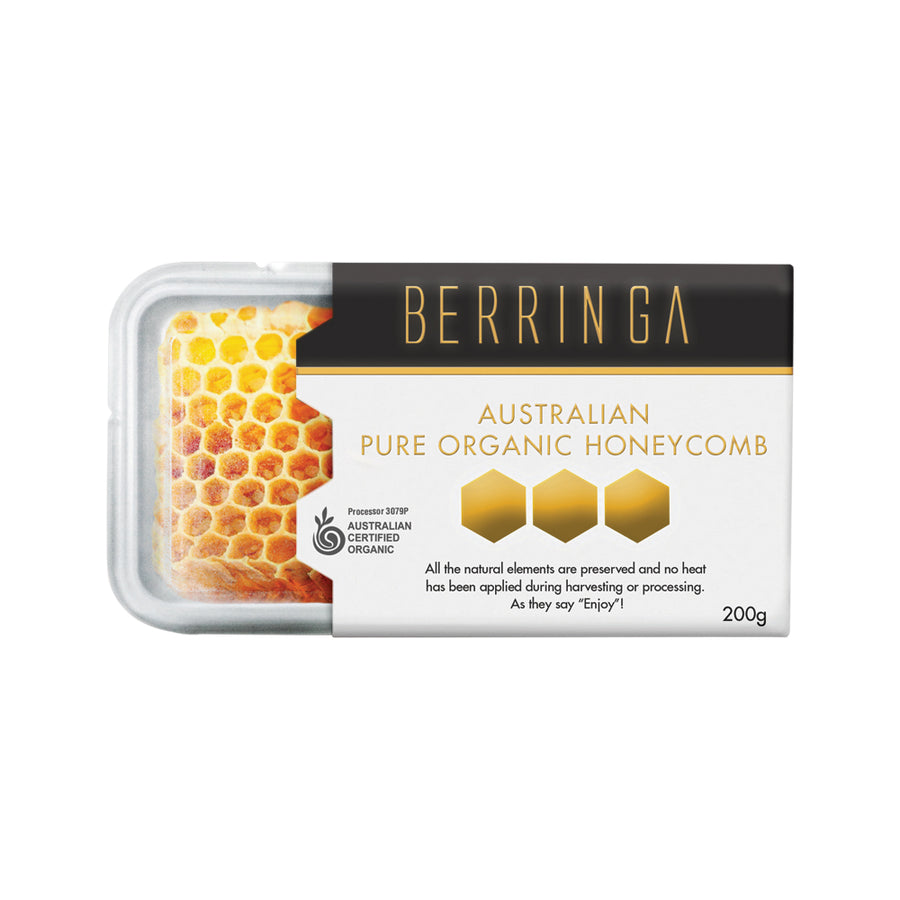 Berringa Organic Honeycomb Aust Pure 200g